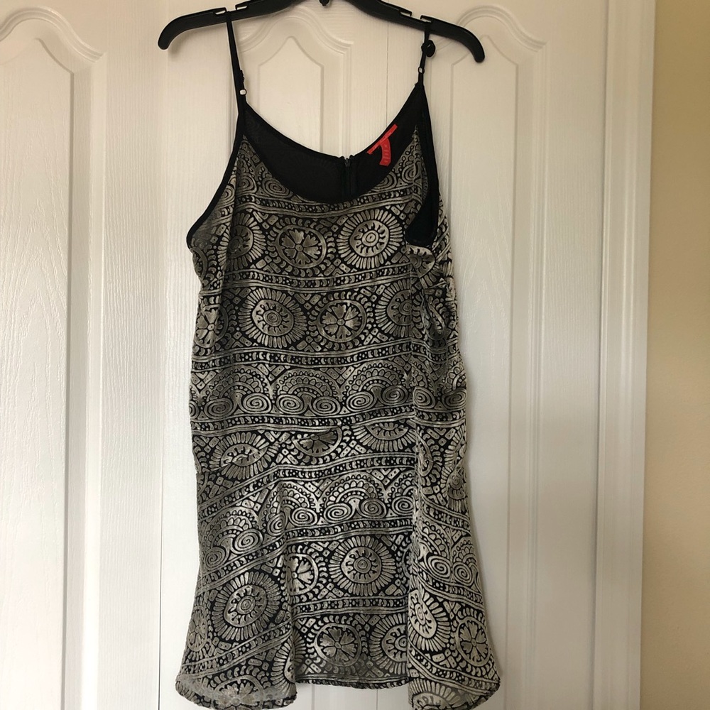 Chelsea and Violet Burnout Velvet Mini Dress M